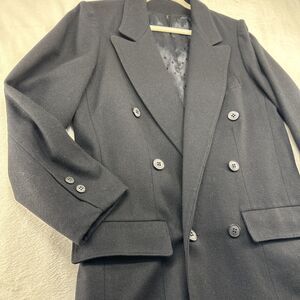 Vintage Mens Black Blazer jacket Sportcoat Ladies Union Made 19”breast 28.5”long